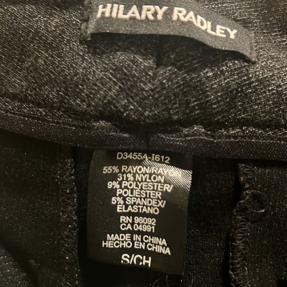 Hilary Radley Women’s Gray Slimming Skinny Pull On Work Stretch Pants Size Small - Picture 6 of 7